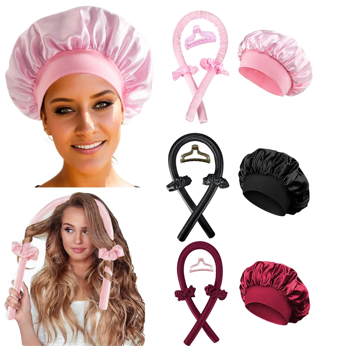 Hair Curling Wand - Fascia per asta arricciacapelli senza calore