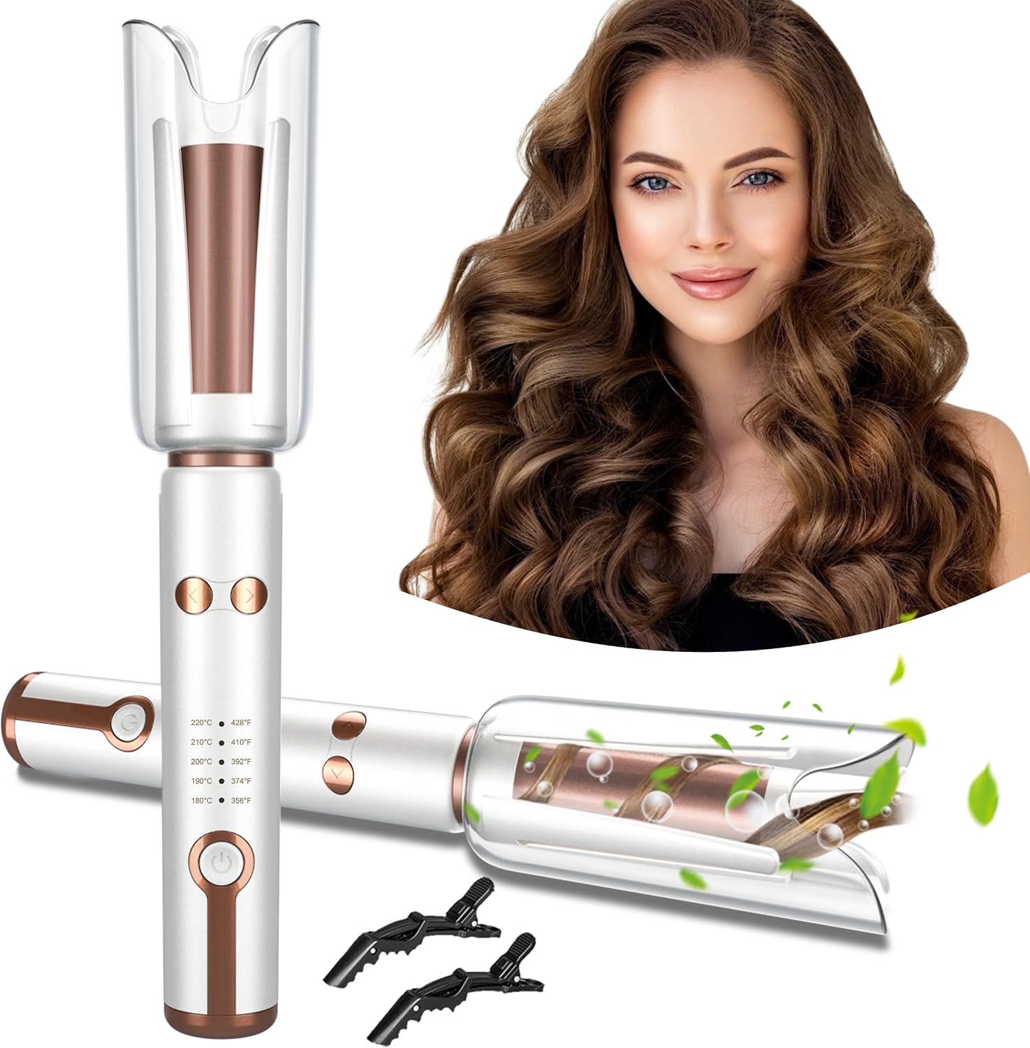 Hair Curling Wand - Ferro arricciacapelli automatico rotante - Arricciacapelli