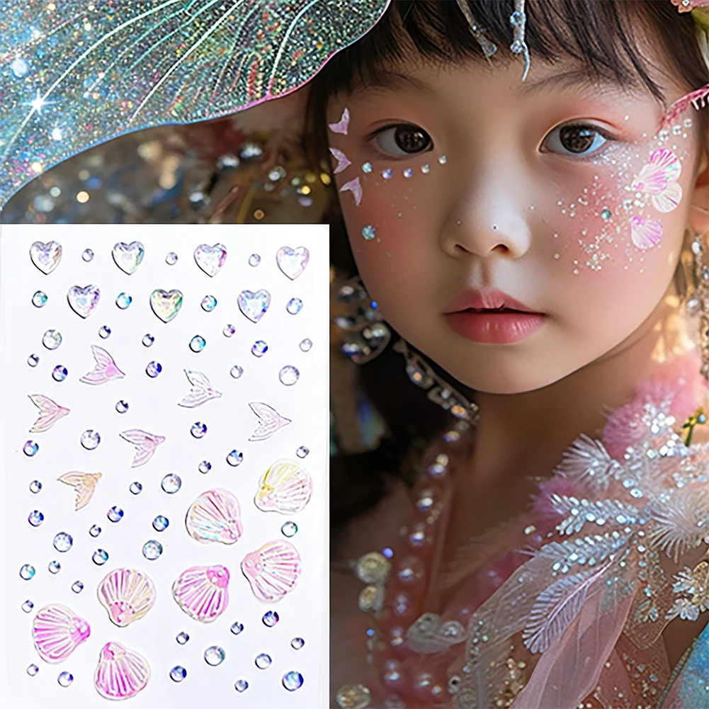 Beauty Makeup Quotes - Adesivi Glitterati a Forma di Farfalla