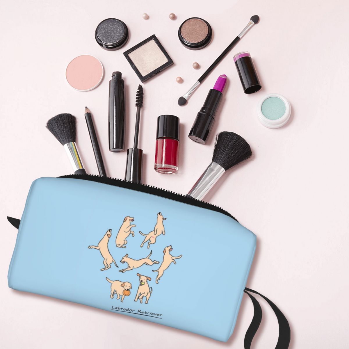 Beauty Lab Makeup - Borsa per il Trucco Giallo Chiaro