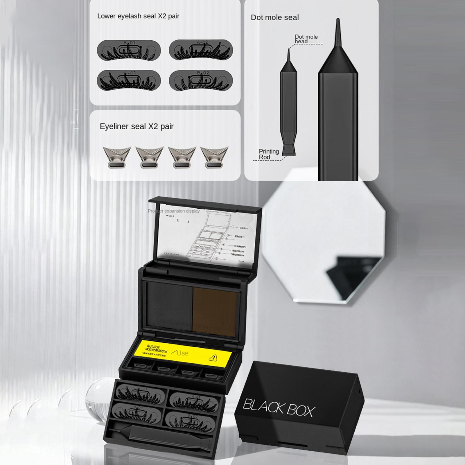 Beauty Mark Makeup - 1 set di eyeliner magnetici con