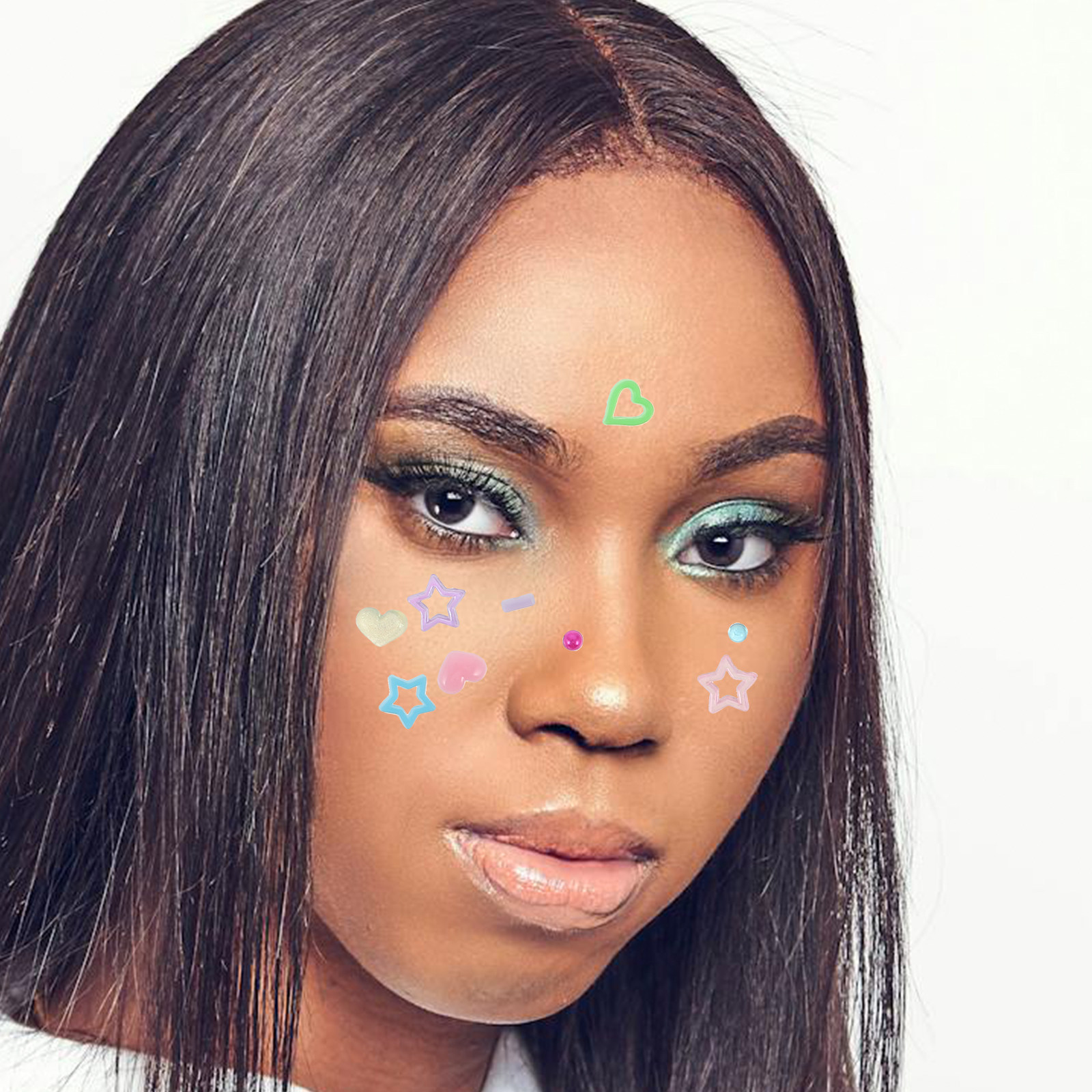 Beauty For You Makeup - 10 Fogli di Adesivi con Strass