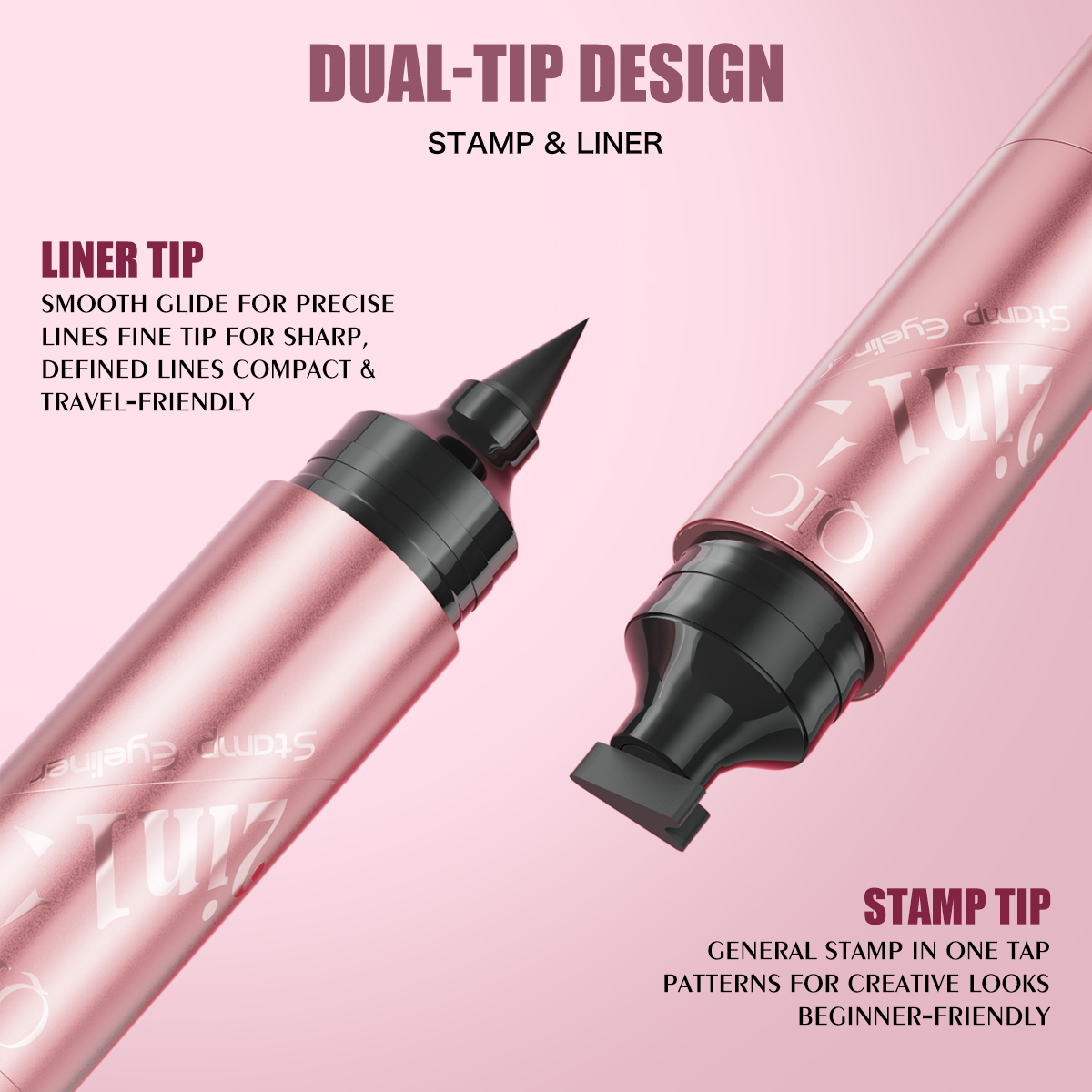 Eyeliner 2 in 1 a doppia punta - Beauty Mark Makeup recensione e prezzo