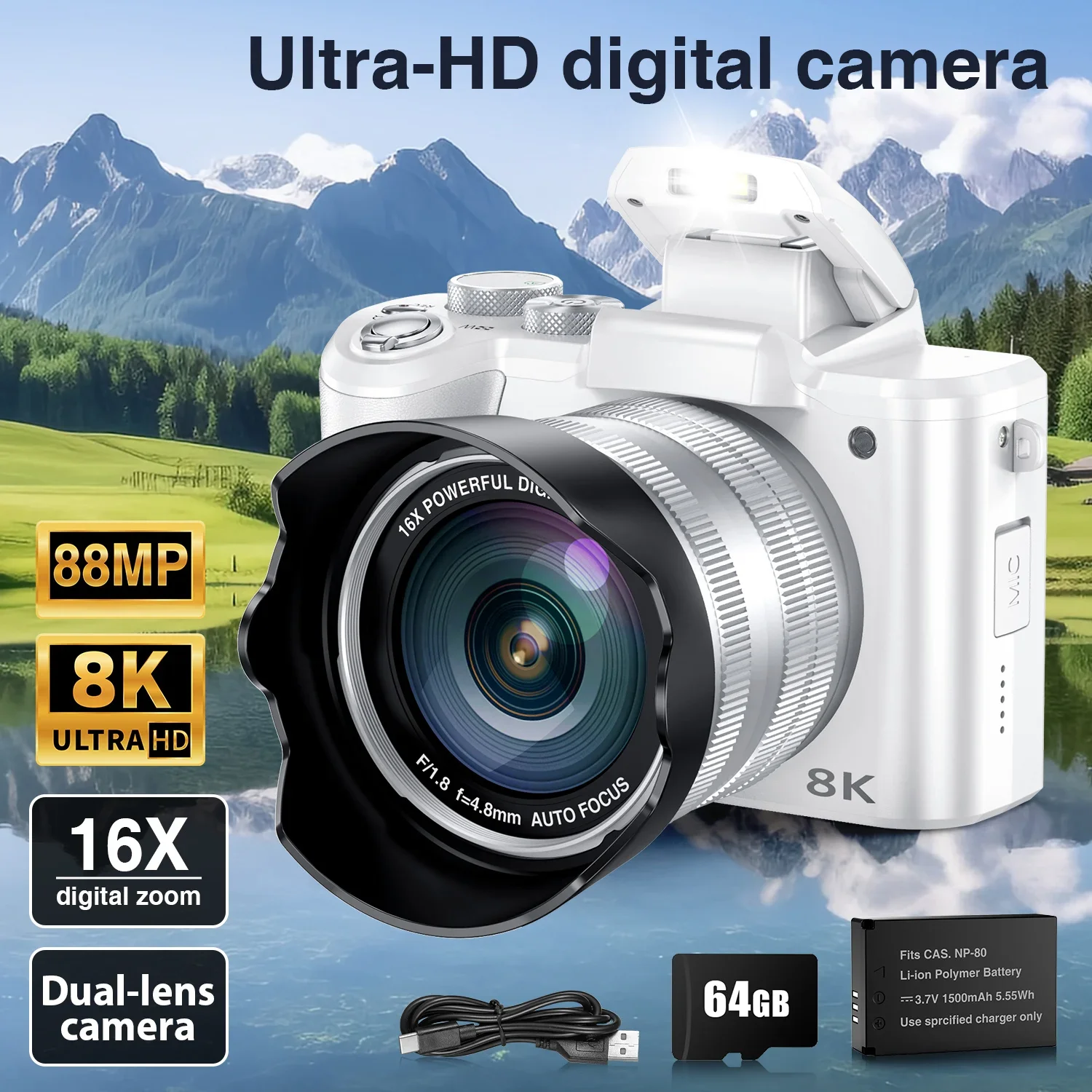 Fotocamere digitali selfie 8K  - Beauty Makeup Camera recensione e prezzo