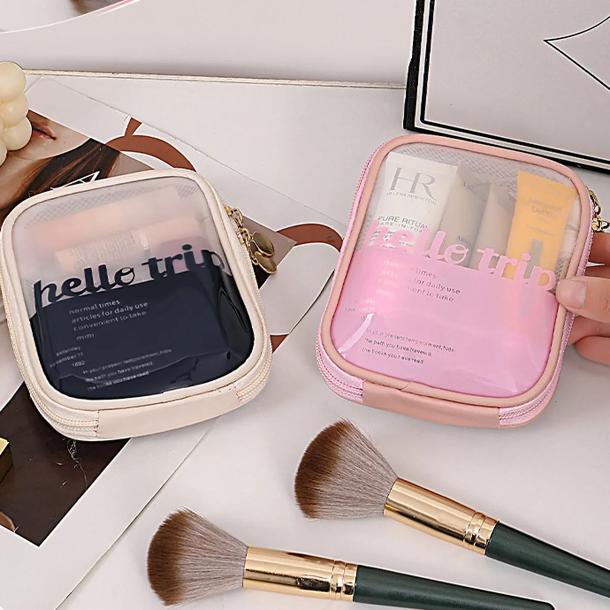 Borsa Cosmetica Trasparente Po - Beauty Makeup Quotes recensione e prezzo