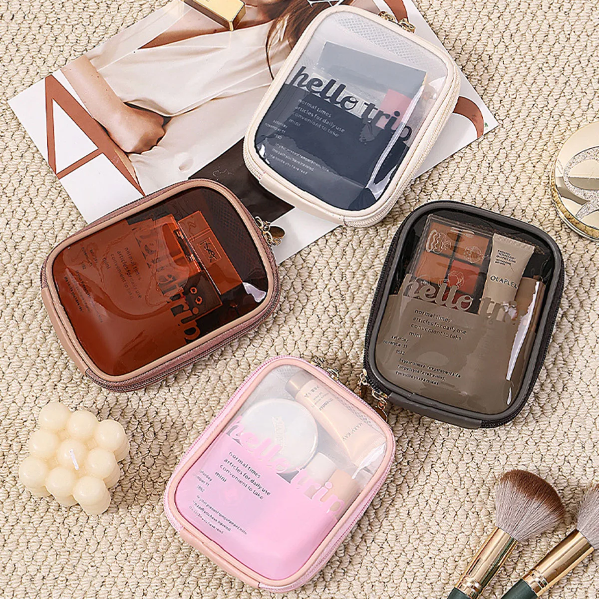 Borsa Cosmetica Trasparente Po - Beauty Makeup Quotes recensione e prezzo